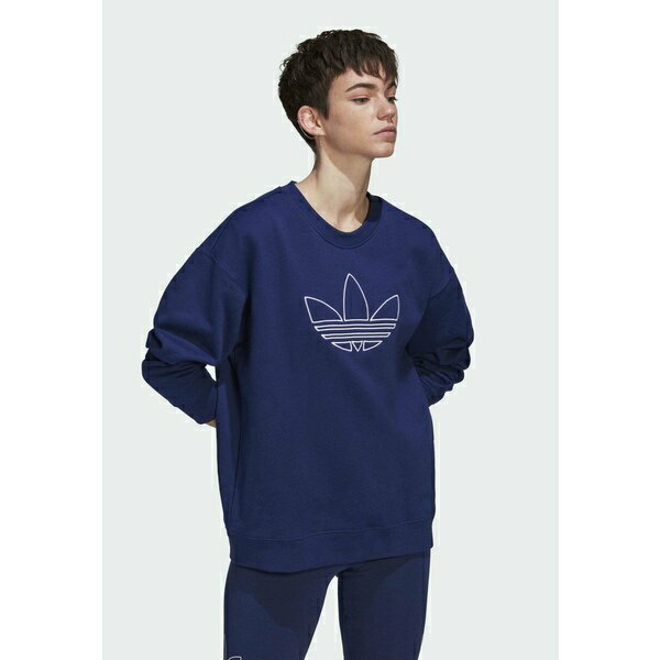 アディダスオリジナルス レディース パーカー・スウェットシャツ アウター Sweatshirt - blue