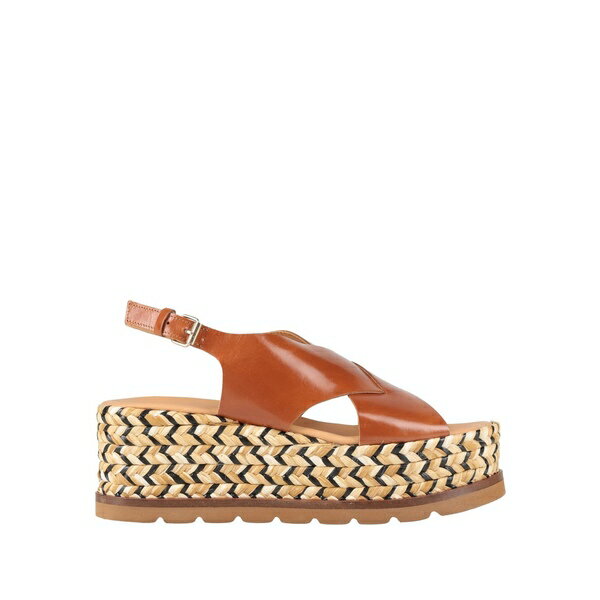 【送料無料】 エルヴィオ ザノン レディース サンダル シューズ Sandals Brown