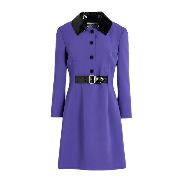 【送料無料】 モスキーノ レディース ワンピース トップス Mini dresses Purple