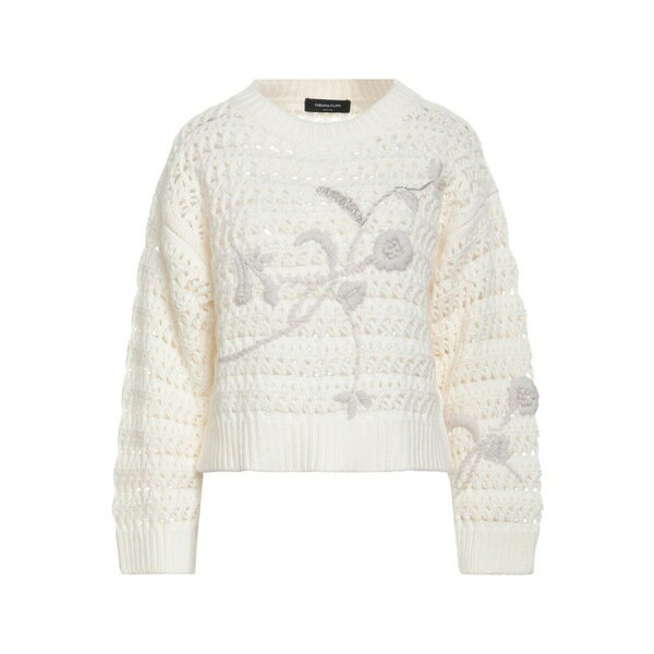 【送料無料】 ファビアナ フィリッピ レディース ニット&セーター アウター Sweaters White