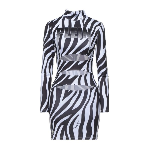 【送料無料】 フィリッププレイン レディース ワンピース トップス Mini dresses White