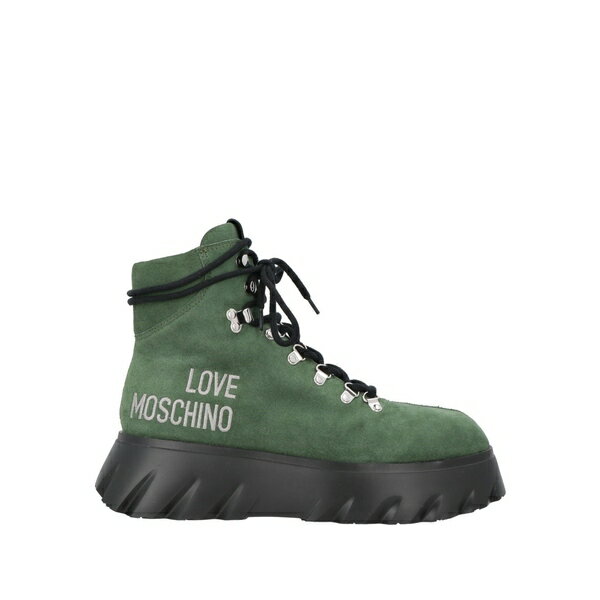 【送料無料】 モスキーノ レディース ブーツ シューズ Ankle boots Green