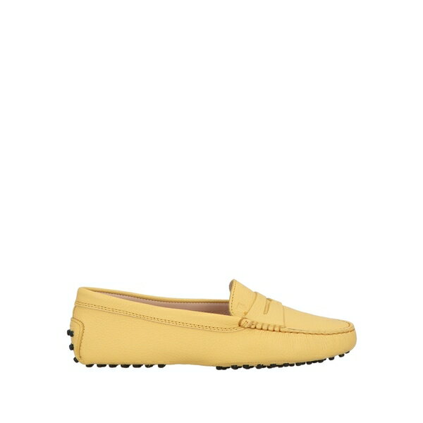 【送料無料】 トッズ レディース スリッポン・ローファー シューズ Loafers Yellow