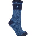 q[gz_[Y fB[X C A_[EFA Heat Holders Women's Snowdrop Block Twist Crew Socks Navy/Denim