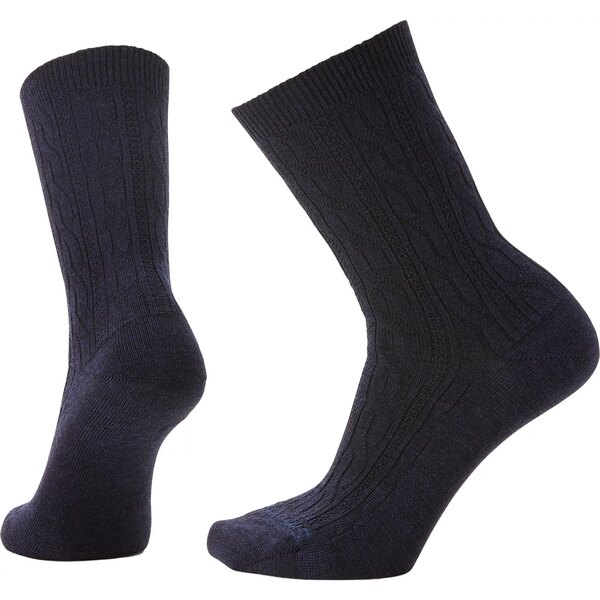 楽天astyスマートウール レディース 靴下 アンダーウェア Smartwool Women's Everyday Cable Zero Cushion Crew Socks Black