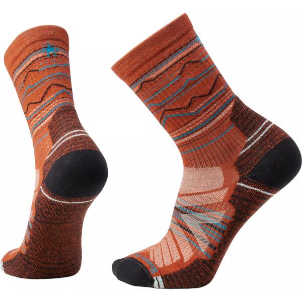 スマートウール 靴下 レディース スマートウール レディース 靴下 アンダーウェア Smartwool Hike Light Cushion Mountain Range Pattern Crew Socks Outdoor Picante