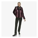 アンドリューマーク レディース ジャケット＆ブルゾン アウター Vega Mixed Media Women 039 s Velvet and Lacquer Short Down Coat Burgundy