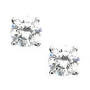 Wj xj[j fB[X sAXCO ANZT[ Cubic Zirconia Sterling Silver Stud Earrings, Created for Macy's Sterling Silver