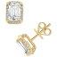Хå꡼ߥ奫 ǥ ԥ ꡼ Certified Lab Grown Diamond Emerald-Cut Halo Stud Earrings (3-1/3 ct. t.w.) in 14k Gold Yellow Gold