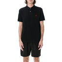 ラルフローレン メンズ ポロシャツ トップス Custom Slim Fit Polo BLACK