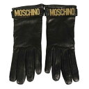 モスキーノ レディース 手袋 アクセサリー Leather Gloves black