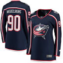 ファナティクス レディース ユニフォーム トップス Elvis Merzlikins Columbus Blue Jackets Fanatics Branded Women 039 s Home Breakaway Jersey Navy