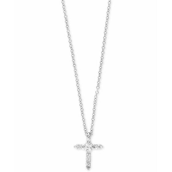 ե 쥯 ǥ ͥå쥹硼ڥȥȥå ꡼ Pavé Classica by EFFY® Diamond Cross Pendant Necklace (1/5 ct. t.w.) in 14k White Gold White Gold