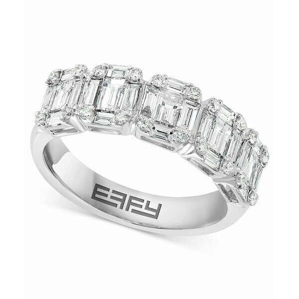 ե 쥯 ǥ  ꡼ EFFY® Diamond Baguette Cluster Ring (1-1/4 ct. t.w.) in 18k White Gold White Gold