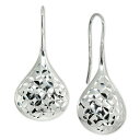 Wj xj[j fB[X sAXCO ANZT[ Textured Teardrop Drop Earrings in Sterling Silver, Created for Macy's Silver