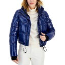 GXT[eB[ fB[X WPbgu] AE^[ Women's Icon High-Shine Cropped Puffer Coat Blue