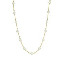 2028 fB[X lbNXE`[J[Ey_ggbv ANZT[ Women's Gold Tone Imitation Pearl Chain Necklace White