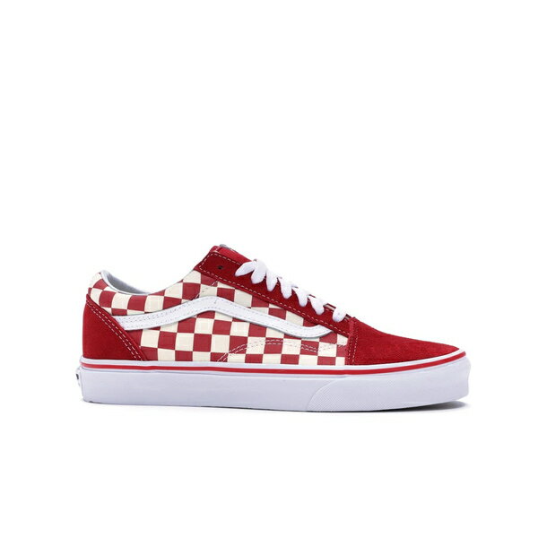 Vans バンズ メンズ スニーカー 【Vans Old Skool Checkerboard Racing Red】 サイズ US_8(26.0cm) Racing Red/White