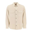 アグノラ メンズ シャツ トップス Cotton & Cashmere Shirt TUFO (Beige)