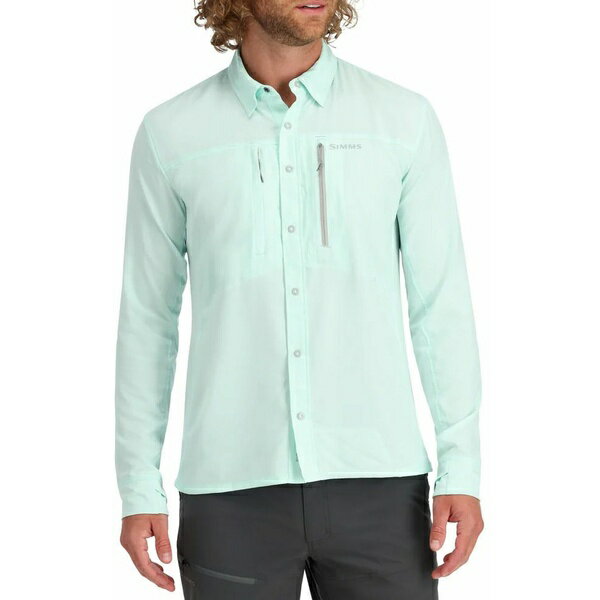 VY Y Vc gbvX Simms Men's Intruder BiComp Long Sleeve Shirt Sea Breeze