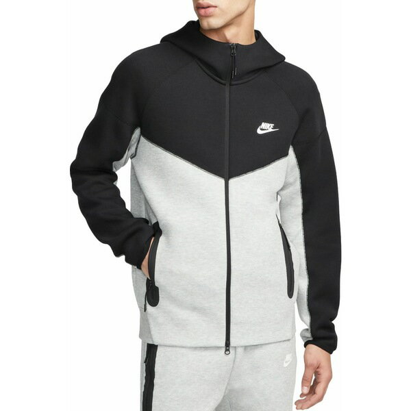 ナイキ メンズ パーカー スウェットシャツ アウター Nike Men 039 s Tech Fleece Full-Zip Windrunner Hoodie Dk Grey Heather/Black