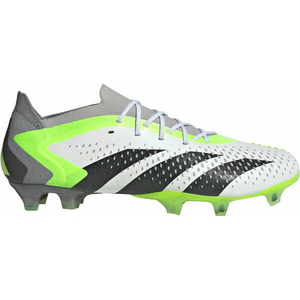 アディダス メンズ サッカー スポーツ adidas Predator Accuracy.1 Low FG Soccer Cleats White/Green 1