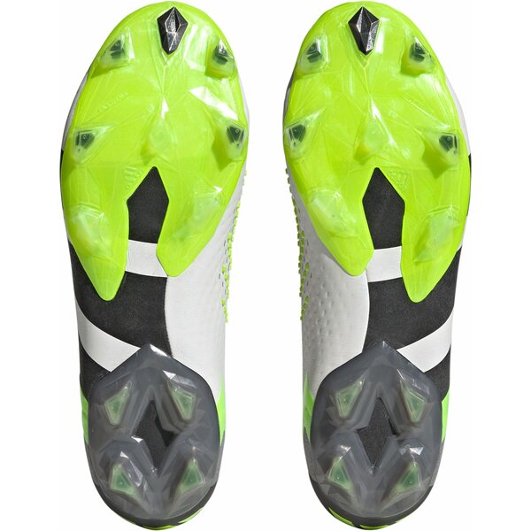 アディダス メンズ サッカー スポーツ adidas Predator Accuracy.1 Low FG Soccer Cleats White/Green 2