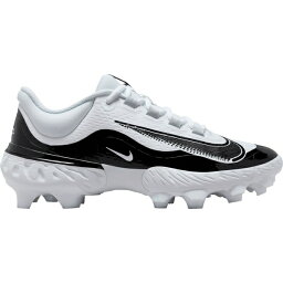 ナイキ メンズ フィットネス スポーツ Nike Men's Alpha Huarache Elite 4 MCS Baseball Cleats White/Black