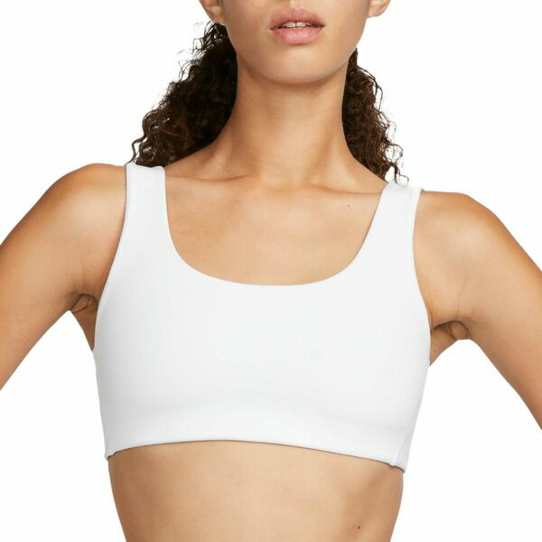 ナイキ レディース カットソー トップス Nike Women's One Scoop Light-Support Lightly Lined U-Neck Sports Bra White