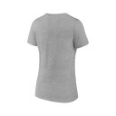 t@ieBNX fB[X TVc gbvX Women's Heather Gray Michigan State Spartans Evergreen Campus V-Neck T-shirt Heather Gray