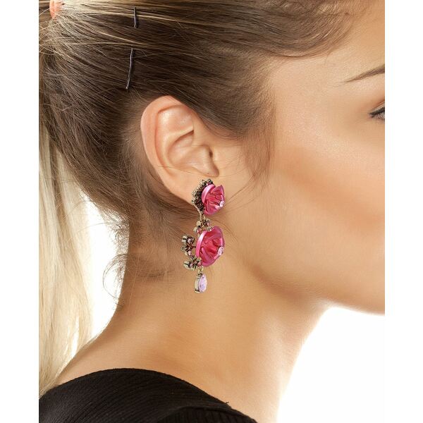 ベッツィジョンソン レディース ピアス＆イヤリング アクセサリー Rose Drop Earrings Light Pink