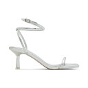 アルド アルド レディース サンダル シューズ Women's Dime Strappy Ankle Wrap Dress Sandals Silver Snake Emblem