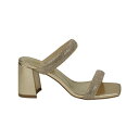 ジーシーシューズ レディース サンダル シューズ Women's Luella Embellished Double Band Heeled Sandals Gold