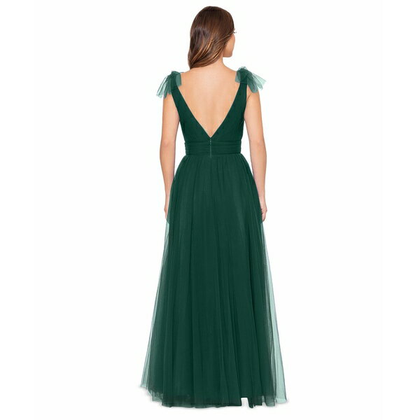 ٥åĥ   ǥ ԡ ȥåץ Women's V-Neck Sleeveless Chiffon Gown Hunter