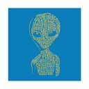 GG[|bvA[g Y g[gobO obO Alien - Small Word Art Tote Bag Sapphire