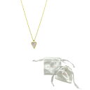 AhjA fB[X lbNXE`[J[Ey_ggbv ANZT[ 14K Gold-Plated White Mother-of-Pearl Crystal Halo Heart Necklace Gold