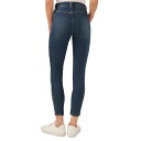 ZZ fB[X fjpc {gX Women's Braided Patch Pocket Skinny Jeans Mid Indigo