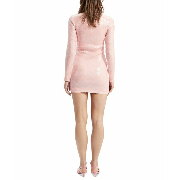 バードット レディース ワンピース トップス Women's Arna Sequined Bodycon Dress Soft Pink