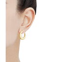 zm fB[X sAXCO ANZT[ Cultured Freshwater Pearl (7-1/2 mm) Swoop Stud Earrings in 14k Gold Yellow Gold