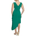 PW[ fB[X s[X gbvX Women's Asymmetrical Midi Dress Tropical Green