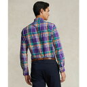 ラルフローレン メンズ シャツ トップス Men's Classic-Fit Plaid Oxford Shirt Purple Green Multi