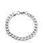 ƥ륿 ǥ ֥쥹åȡХ󥰥롦󥯥å ꡼ Men's Silver-Tone Cuban Bracelet Silver