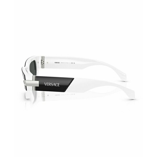 ヴェルサーチ メンズ サングラス・アイウェア アクセサリー Men's Sunglasses, Ve4465 Top Black, White