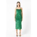 エンドレスローズ レディース ワンピース トップス Women's Print Velvet Slip Dress Green