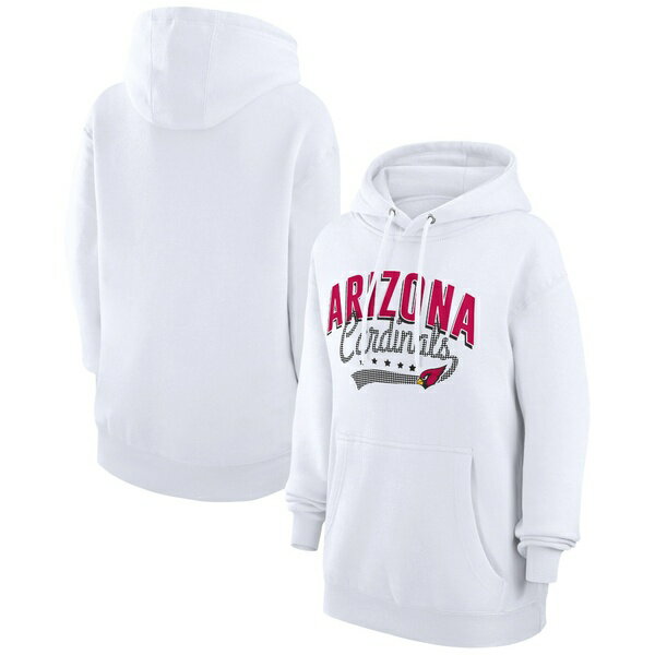 Х󥯥 ǥ ѡåȥ  Arizona Cardinals G III 4Her by Carl Banks Women's Filigree Logo Pullover Hoodie White