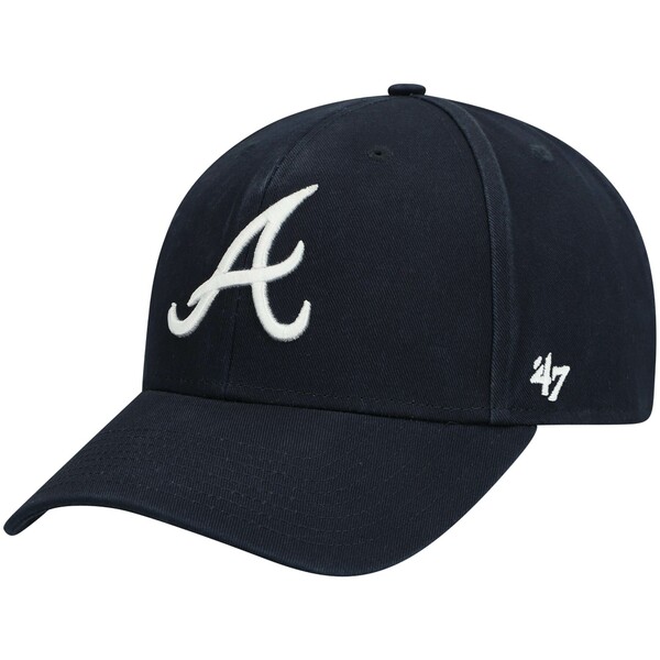 フォーティーセブン メンズ 帽子 アクセサリー Atlanta Braves '47 Legend MVP Adjustable Hat Navy