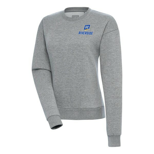 ƥ ǥ ѡåȥ  UC Riverside Highlanders Antigua Women's Victory Pullover Sweatshirt Heather Gray