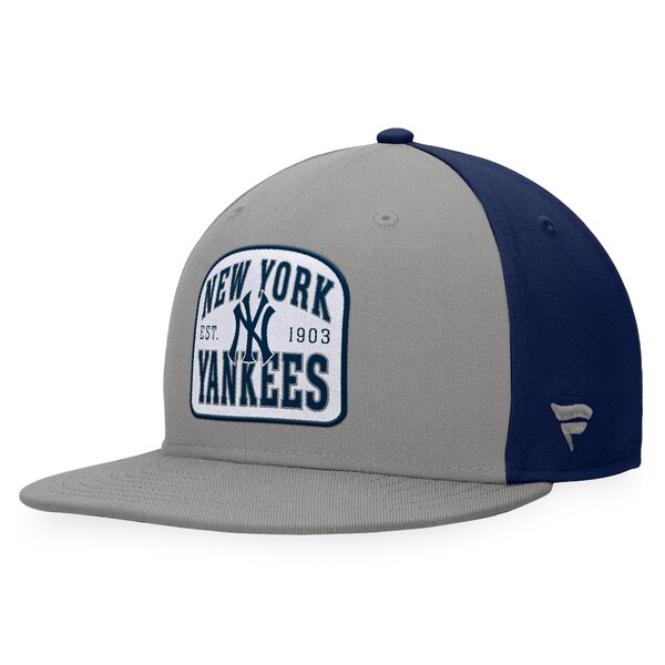 ファナティクス メンズ 帽子 アクセサリー New York Yankees Fanatics Branded Cycle Snapback Hat Gray/Navy