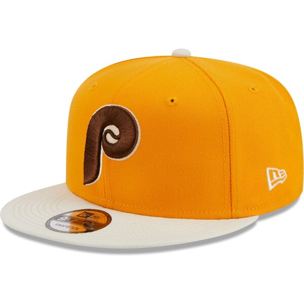 ニューエラ メンズ 帽子 アクセサリー Philadelphia Phillies New Era Tiramisu 9FIFTY Snapback Hat Gold