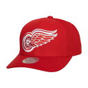 ミッチェル＆ネス ミッチェル&ネス メンズ 帽子 アクセサリー Detroit Red Wings Mitchell & Ness Team Ground Pro Adjustable Hat Red